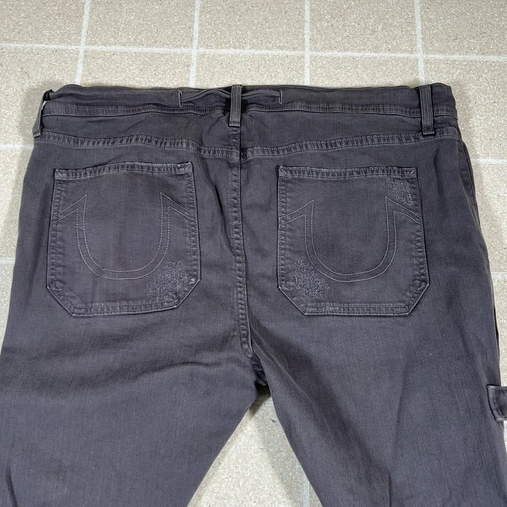 True Religion Distressed Jeans Grey Size 38